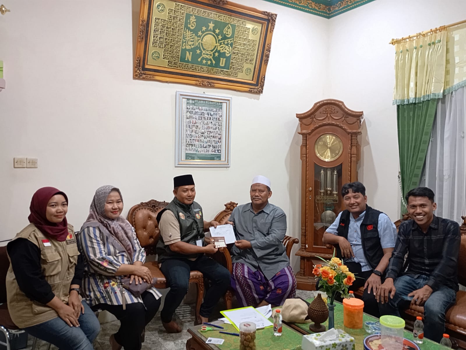 Coklit Ketua Umum PCNU,  KH. Muhammad Askin Bahar bersama PPK, PPS, PKD dan Pantarlih