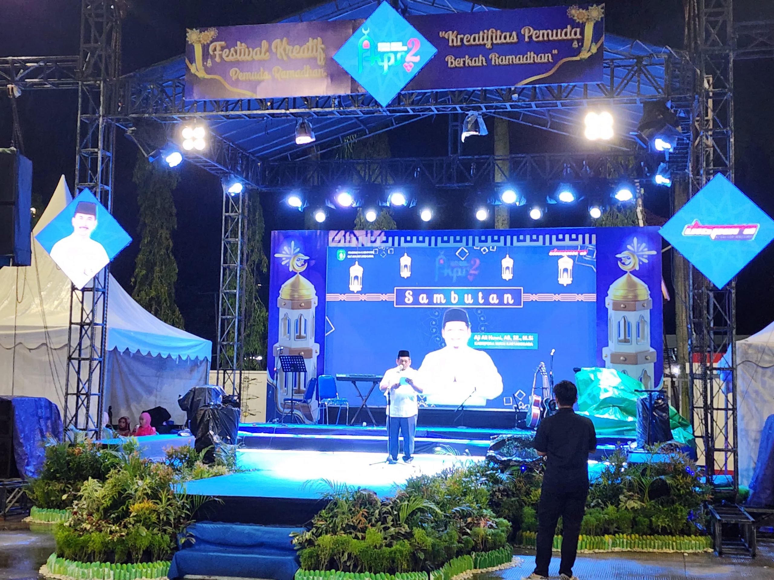 Sambutan sekaligus menutup kegiatan, Kepala Dispora Kukar, Aji Ali Husni.