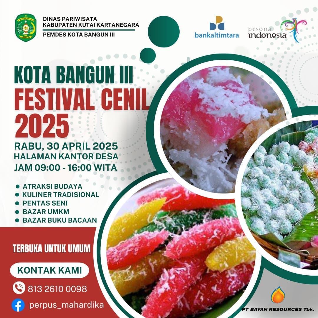 Poster Festivval Cenil Kota Bangun 3 2025.