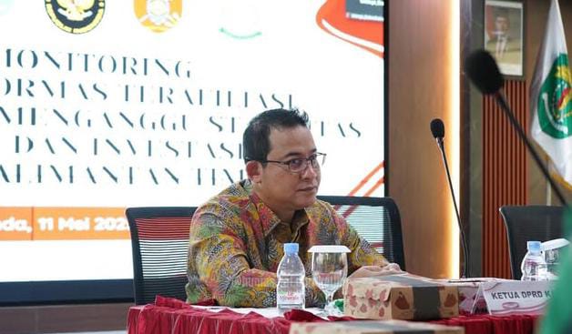 Wakil Ketua Komisi II DPRD Kaltim, Sapto Setyo Pramono Saat Hadiri Rapat Monitoring Penanganan Ormas (Humas DPRD Kaltim)