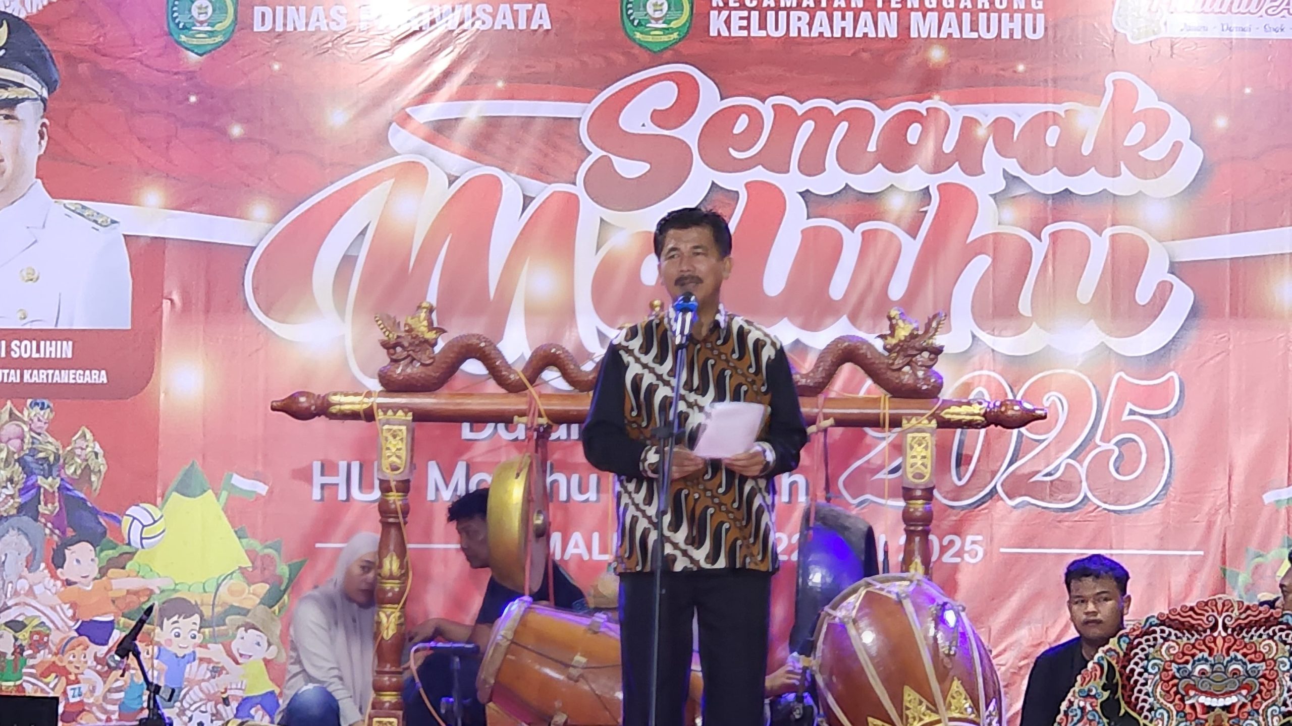 Sekda Kukar, Sunggono saat sambutan.
