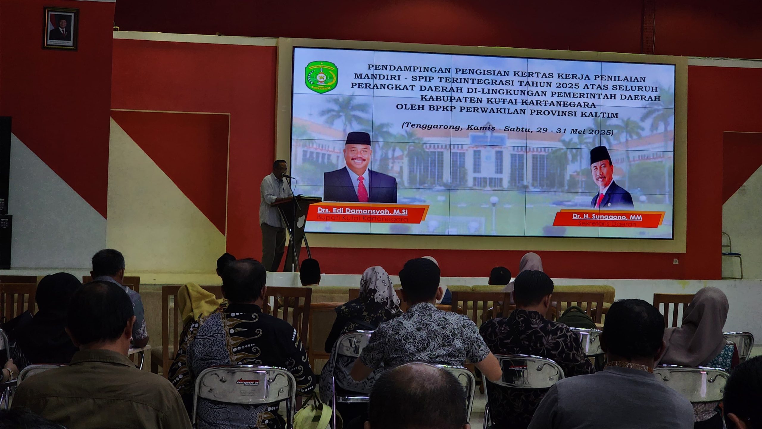 Asisten II Sekretariat Daerah Kukar, Ahyani Fadianur Diani saat Sambutan.