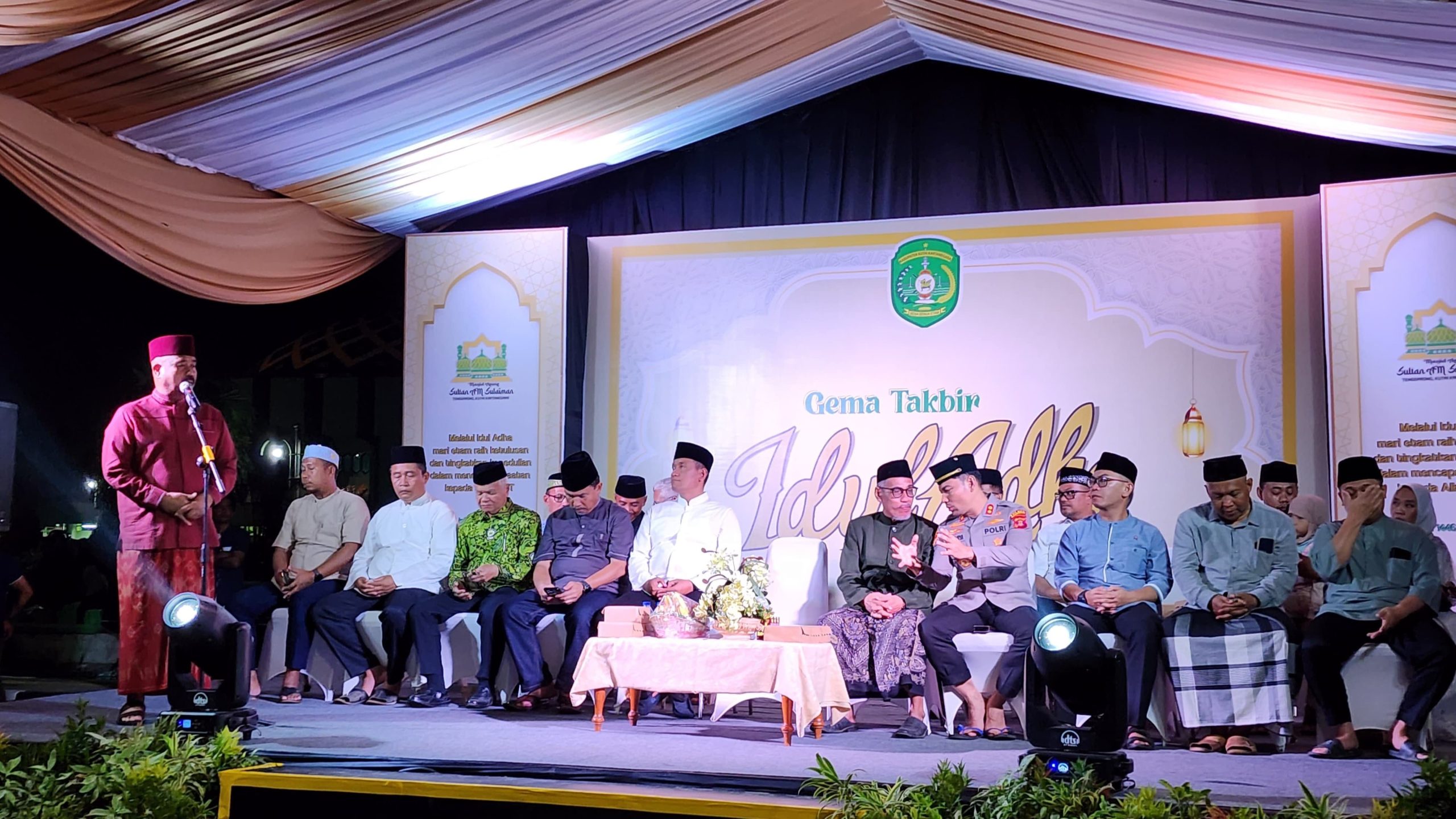 Bupati Kukar, Edi Damansyah saat sambutan.