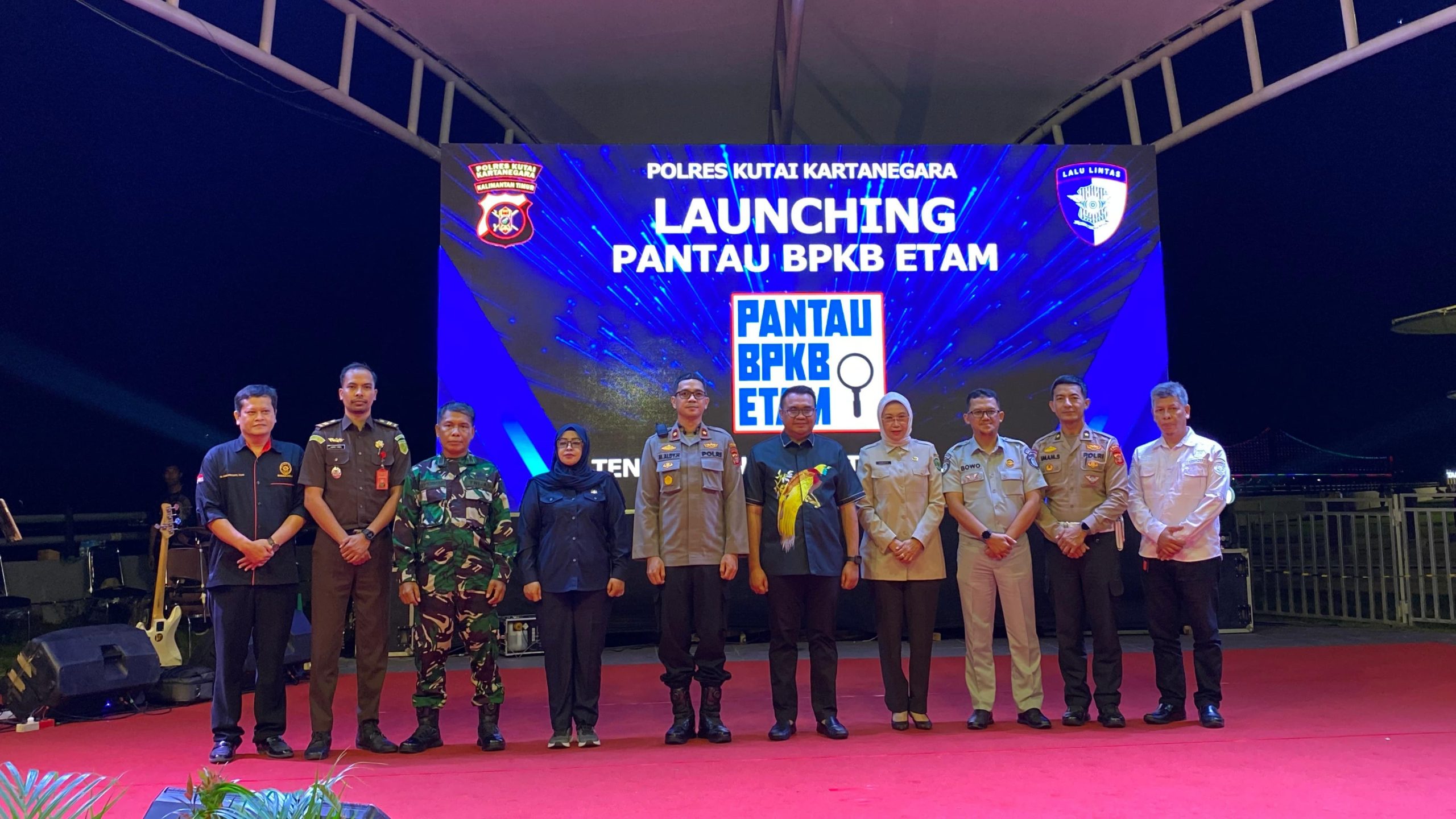 Bupati Kukar, Aulia Rahman Basri menghadiri Lauching Pantau BPKB Etam.