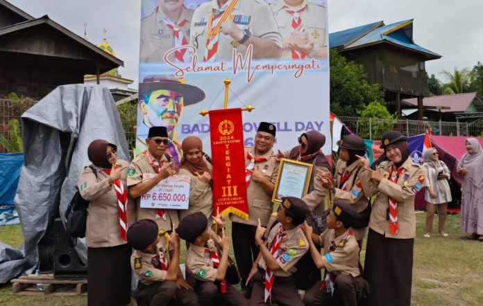 Pramuka Sebulu berhasil meraih predikat Tergiat 3 tahun 2025. (Foto: Istimewa)