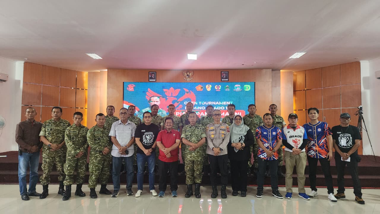 Kepala Dispora Kukar, Aji Ali Husni menghadiri Pembukaan Turnamen Domino Orado 101 Piala Panglima TNI.
