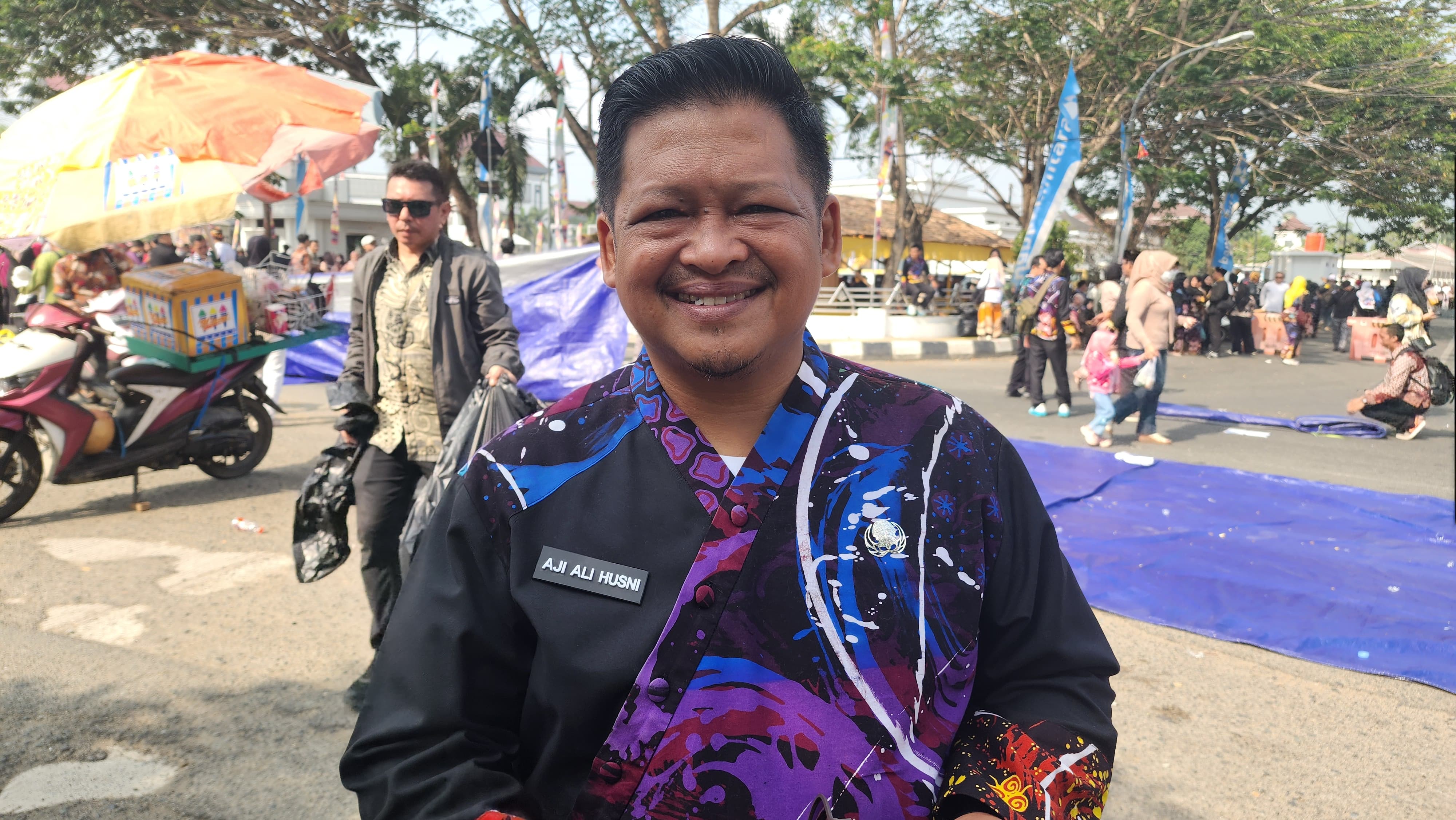 Kepala Dispora Kukar, Aji Ali Husni setelah mengikuti kegiatan Beseprah Erau Adat Kutai 2026.