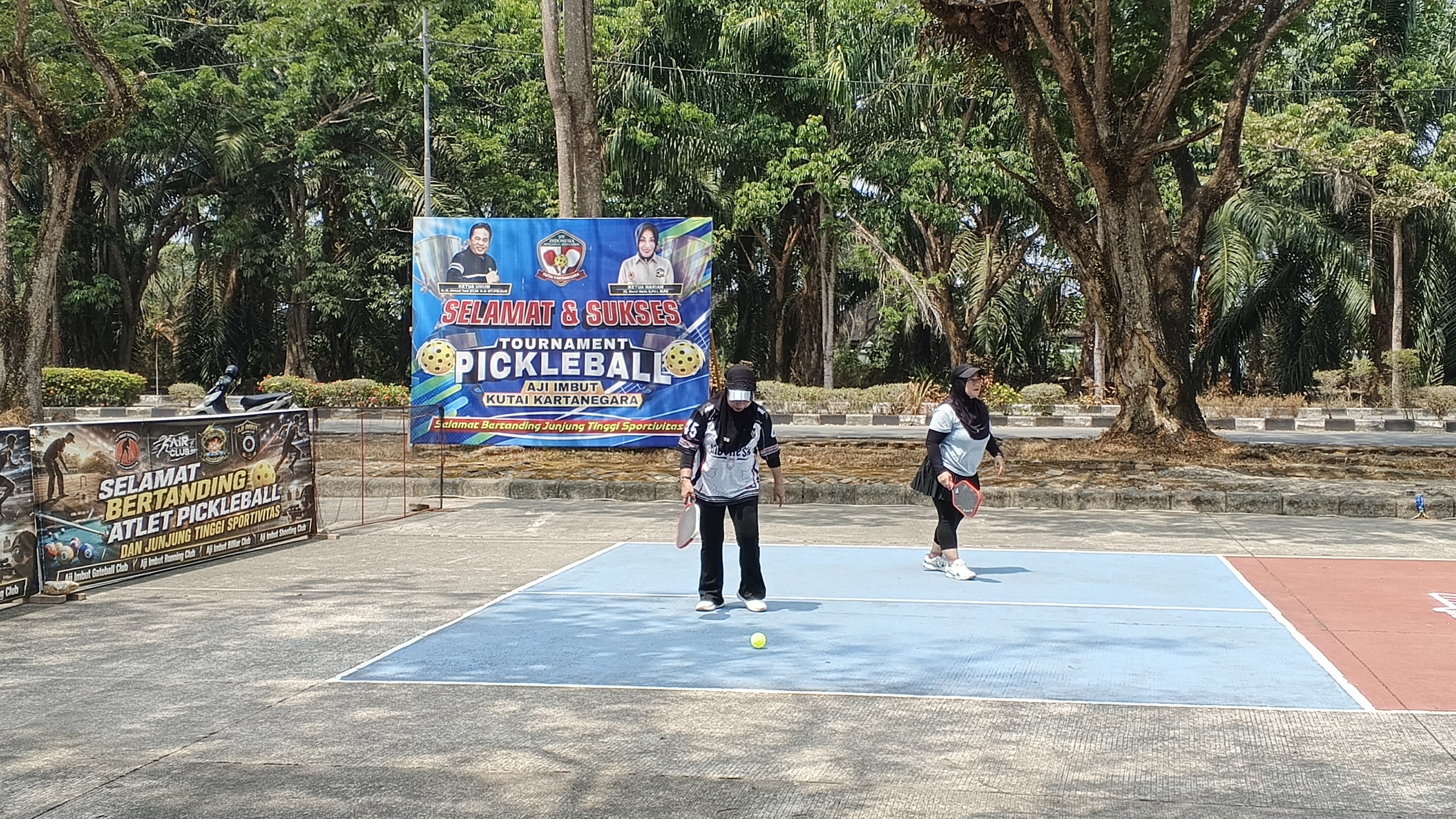 Suasana Seleksi Atlet Bapor Korpri Cabor Pickleball untuk menghadapi Porprov Korpri Kaltim di Kutim tahun 2026.